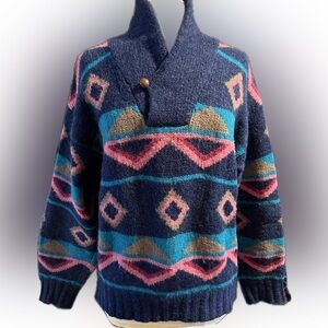 Vintage Merona Geomatrical Wool Sweater